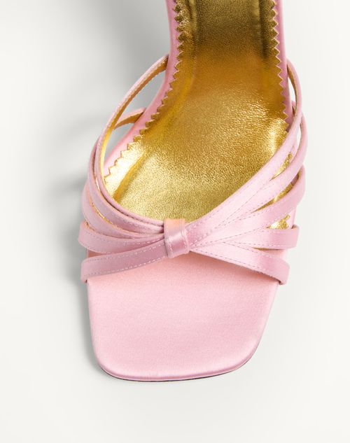 Valentino Garavani - Preshoes Satin Sandal With Crystals 90mm - Rose Couture/multicolour - Woman - Sandals